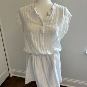 Rails Smocked Angelia Dress in White Shadow, Size M.